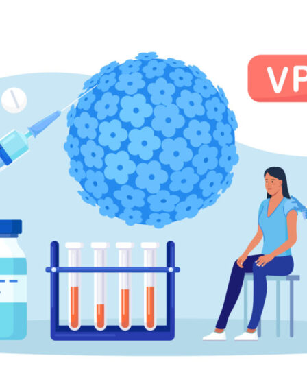 animación doctoras y paciente con posible vph