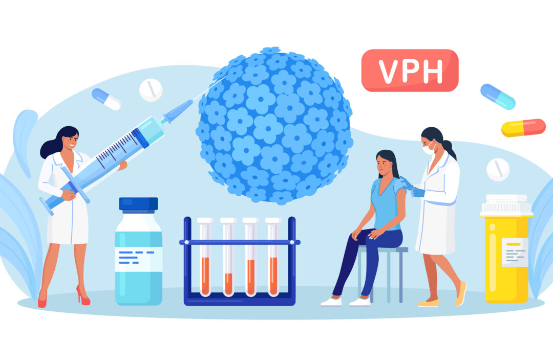 animación doctoras y paciente con posible vph